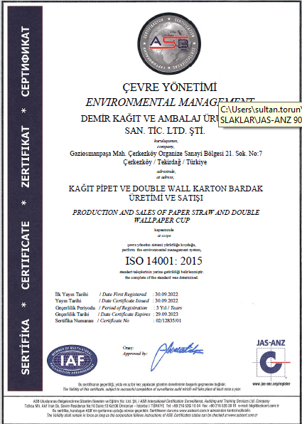 ISO 14001 Çevre Yönetimi