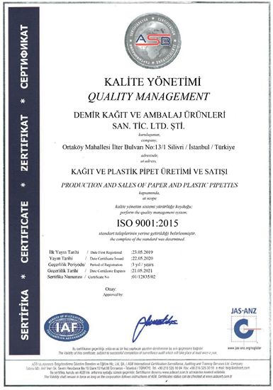 ISO 9001 Kalite Yönetimi